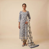 Floral Printed Kurta Pant Set with Dupatta(Three Piece Suit) – The Heritage Collection
