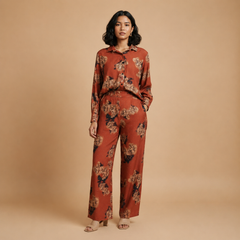 Floral & Patchwork Fusion Premium Viscose Co-ord Set