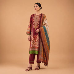 Zahra Ornate Digital Print 3-Piece Lawn Suit Collection