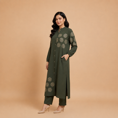 Elegant Embroidered Co-ord Set