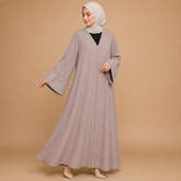 Designer Front Open Abaya with Embroidered Sleeves