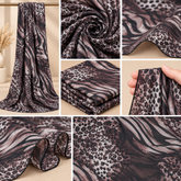 Mauve Zebra Leopard Print Hijab