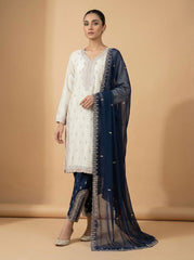 Timeless Ivory & Jewel-Toned Embroidered