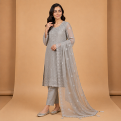 Elegant Embroidered Ethnic Party Wear Suit