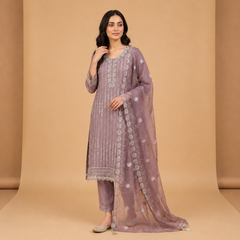 Elegant Embroidered Ethnic Party Wear Suit