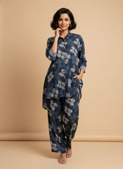 Floral & Patchwork Fusion Premium Viscose Co-ord Set - MRP-1599 RRP-1399