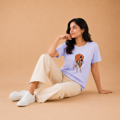 Women's Textured Graphic Crop Top