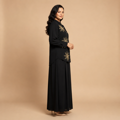 Embroidered Floral Modest Two-Piece Set