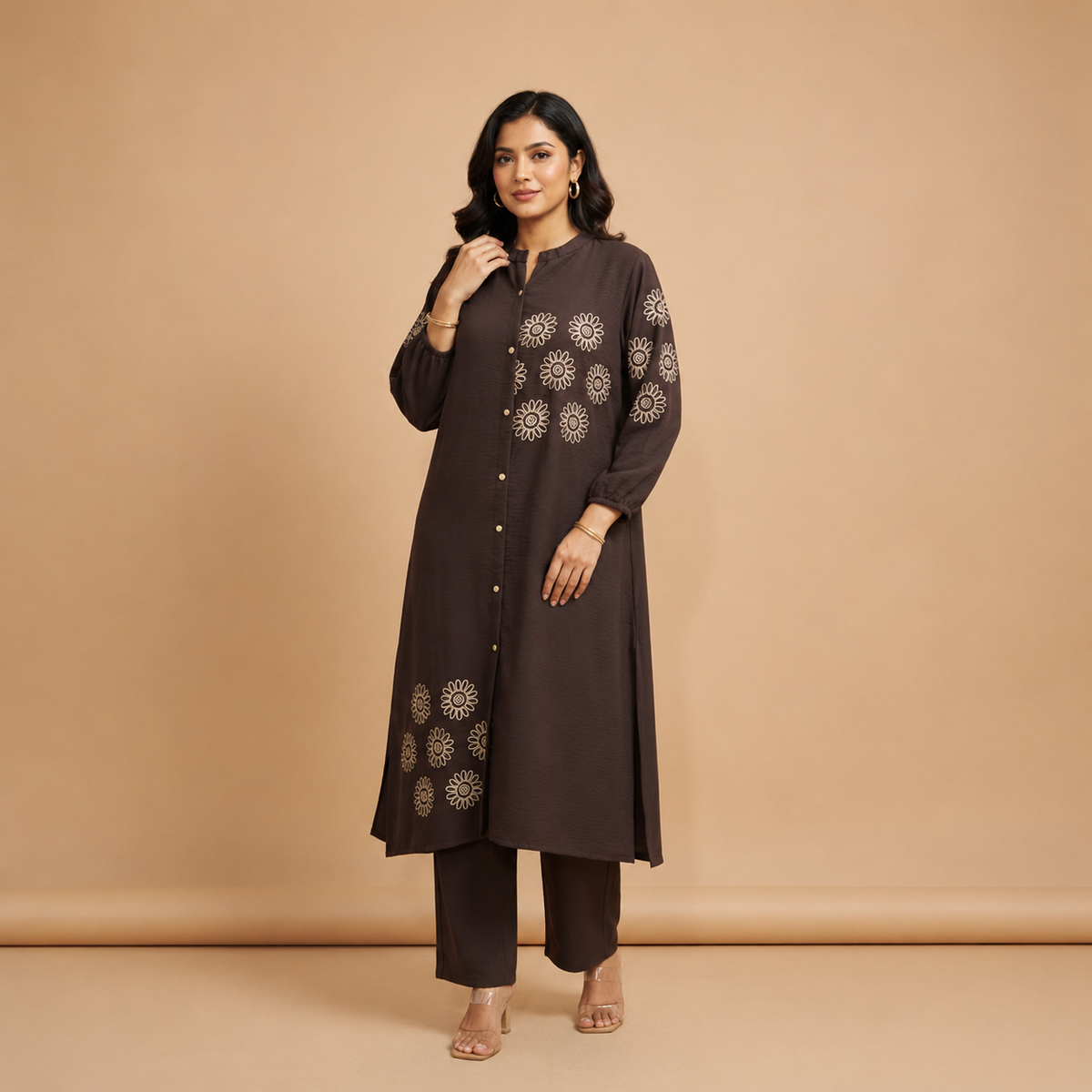 Elegant Embroidered Co-ord Set
