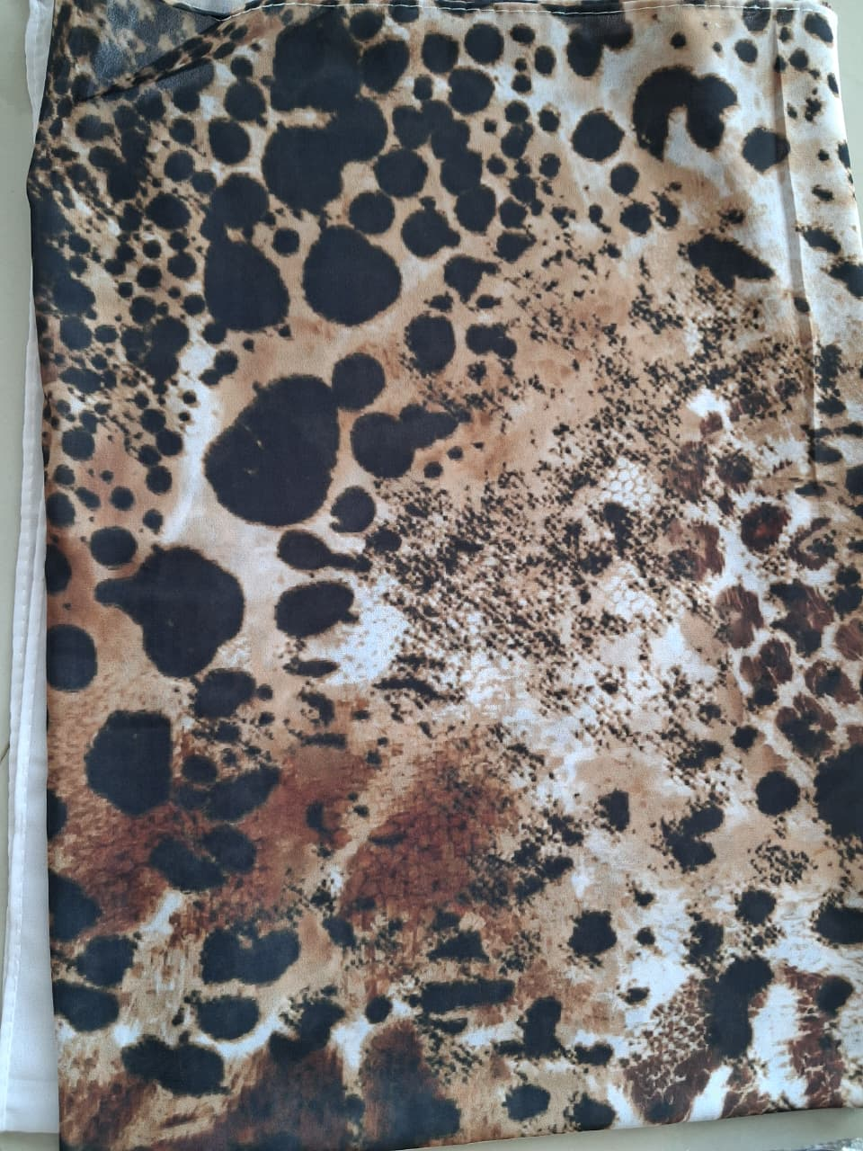 Animal Print Soft Chiffon Hijab - Design 12
