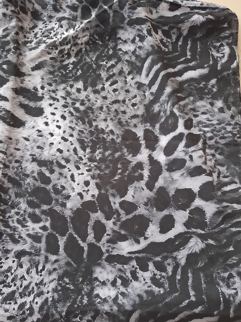 Animal Print Soft Chiffon Hijab - Design 3