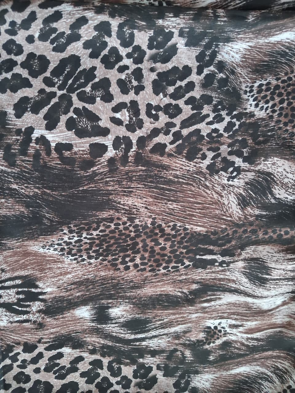 Animal Print Soft Chiffon Hijab - Design 7