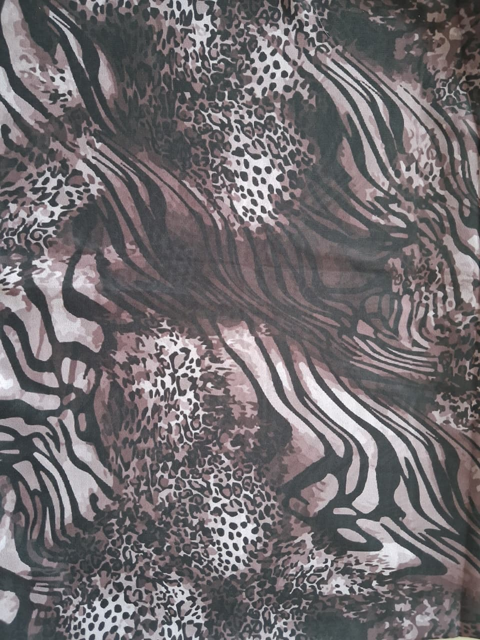 Animal Print Soft Chiffon Hijab - Design 8